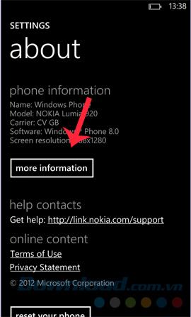 How to check IMEI, check IMEI of Windows Phone