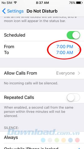 Comment bloquer les appels en heures supplémentaires sur iPhone