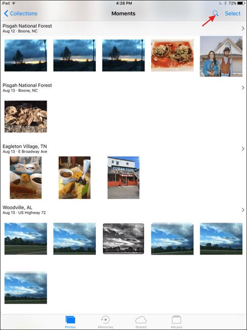 Comment rechercher rapidement des photos sur iOS 10