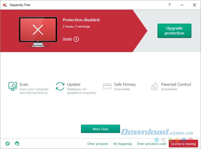 Kaspersky Free Antivirus को अंग्रेजी में कैसे बदलें