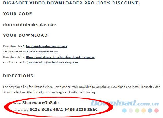 [Kostenlos] Copyright Bigasoft Video Downloader Pro-Software