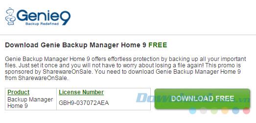 [Gratis] Hak Cipta Genie Backup Manager Home 9 perangkat lunak