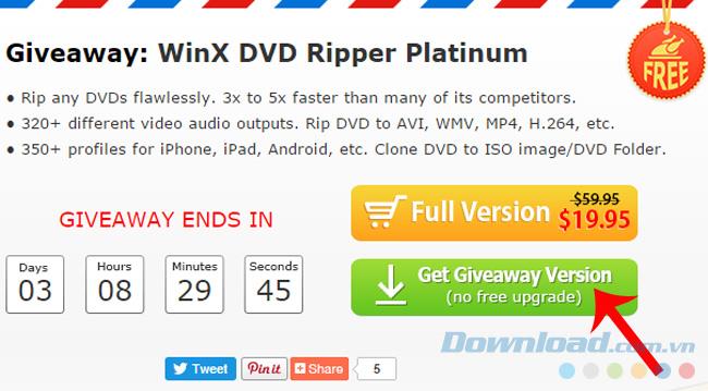 [مجاني] حقوق التأليف والنشر WinX DVD Ripper Platinum software