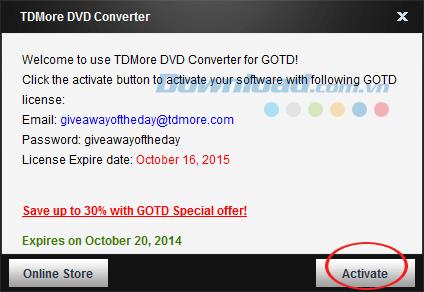 [رایگان] کپی رایت نرم افزار TDMore DVD Converter