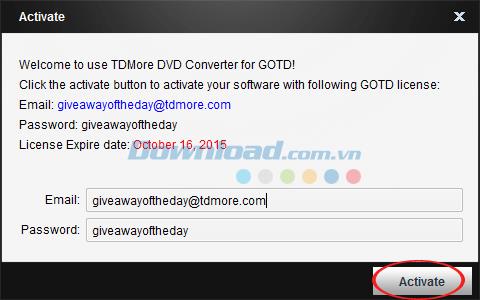 [Gratis] Copyright TDMore DVD Converter-software