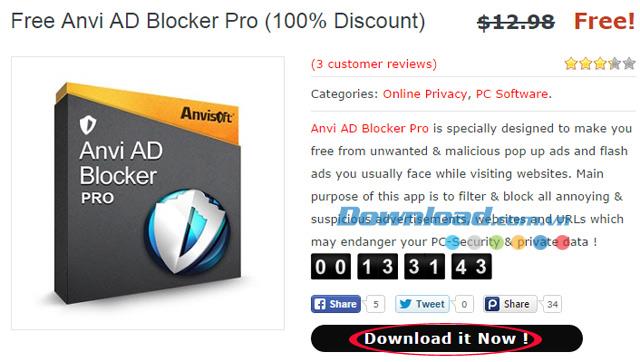[Gratis] Copyright Anvi AD Blocker-software