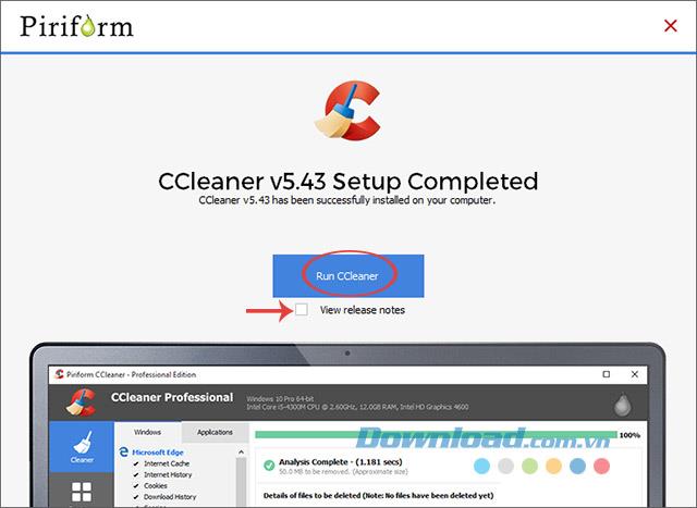 Pasang CCleaner untuk membersihkan, mempercepatkan komputer anda