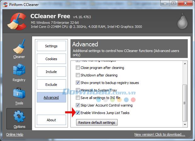 CCleaner के साथ चल रही प्रक्रियाओं का प्रबंधन कैसे करें