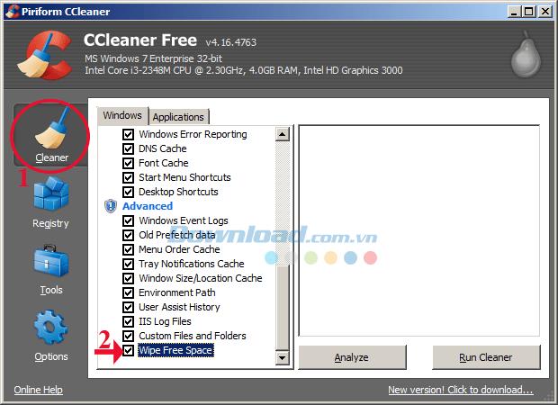 كيفية حذف البيانات الموجودة على القرص الصلب نهائيًا باستخدام CCleaner