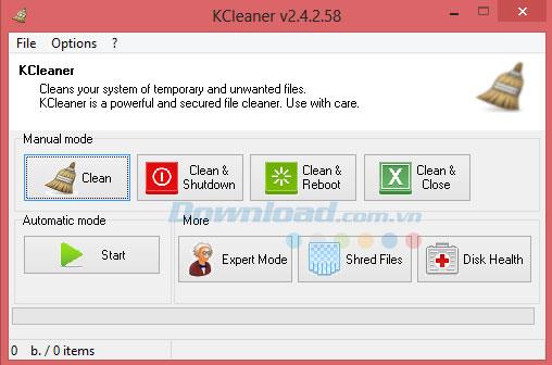 Limpe arquivos indesejados e temporários do seu computador com o KCleaner