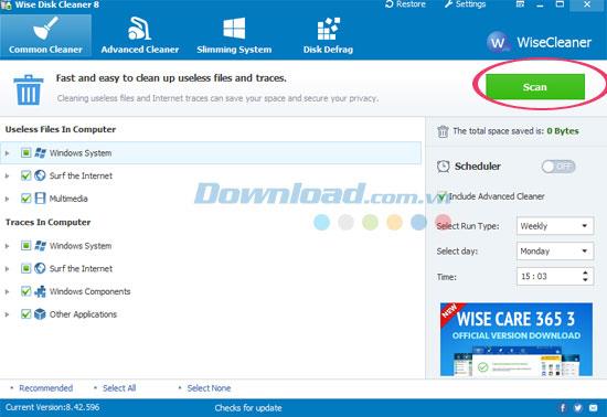 Consejos para limpiar y desfragmentar la unidad con Wise Disk Cleaner