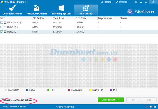 Consejos para limpiar y desfragmentar la unidad con Wise Disk Cleaner