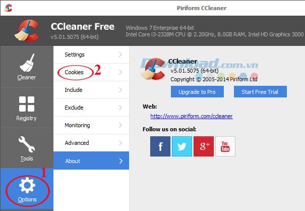 كيفية حذف ملفات تعريف الارتباط الانتقائية باستخدام CCleaner