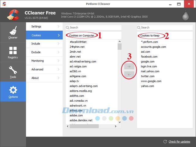 نحوه حذف کوکی های انتخابی با CCleaner