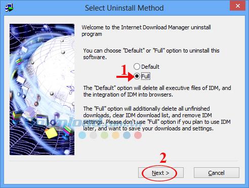 Petunjuk untuk menghapus Internet Download Manager secara menyeluruh