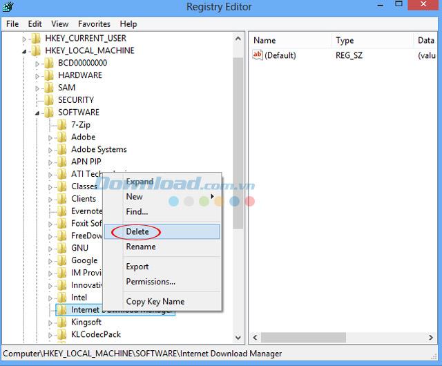 Petunjuk untuk menghapus Internet Download Manager secara menyeluruh