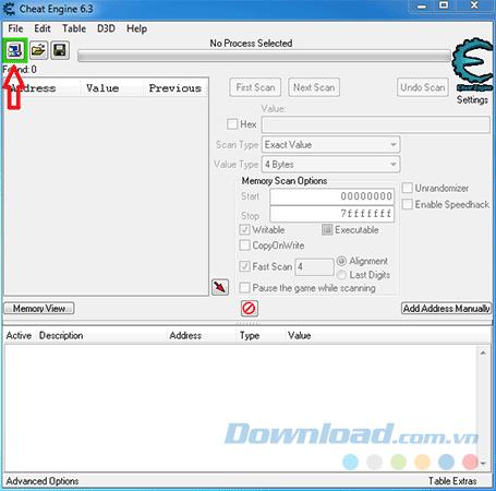 Speed ​​up downloading uTorrent with Cheat Engine
