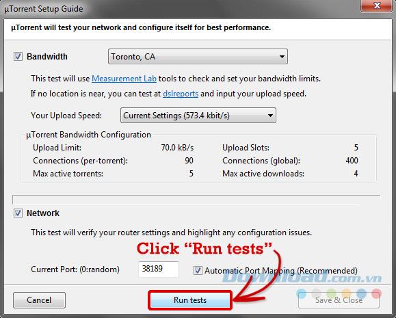 Comment vérifier la vitesse de connexion duTorrent sur les versions récentes