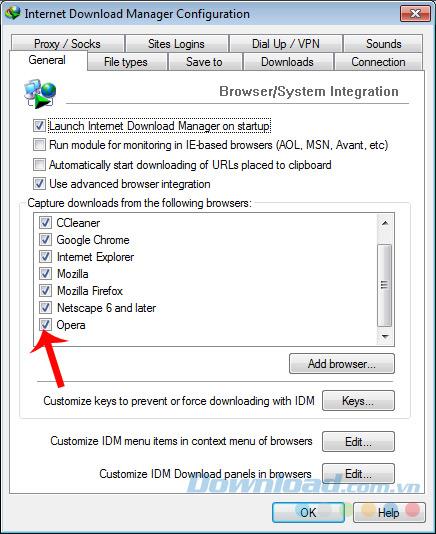 Cara mengunduh data di Opera menggunakan Internet Download Manager (IDM)