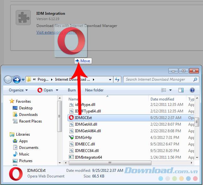 Cara mengunduh data di Opera menggunakan Internet Download Manager (IDM)