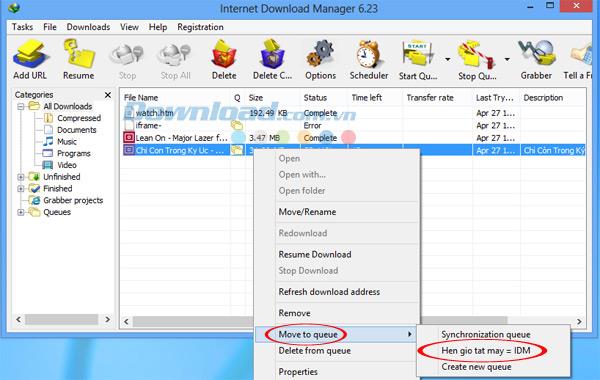 Comment planifier un arrêt par Internet Download Manager