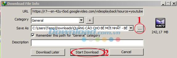 Instruction pour télécharger des vidéos Youtube avec IDM (Internet Download Manager)