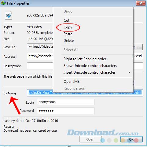 Correction dune erreur de téléchargement cassée de 99% dInternet Download Manager (IDM)