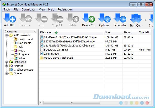 Changer linterface pour Internet Download Manager