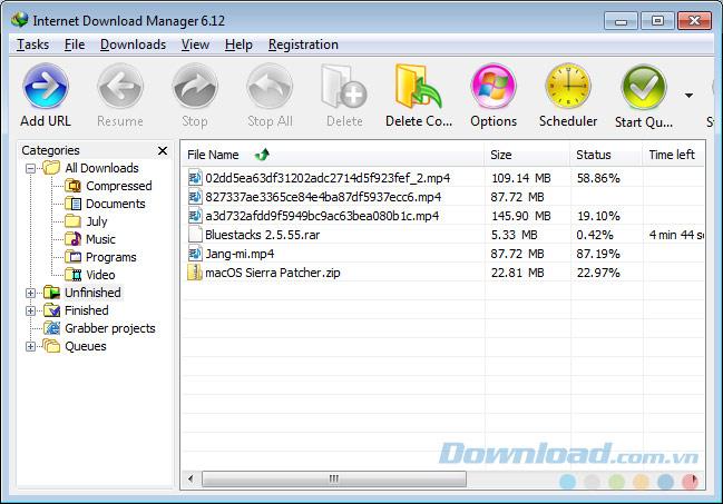 Changer linterface pour Internet Download Manager