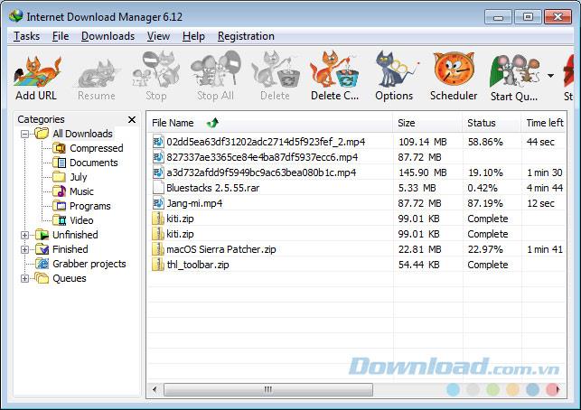 Changer linterface pour Internet Download Manager