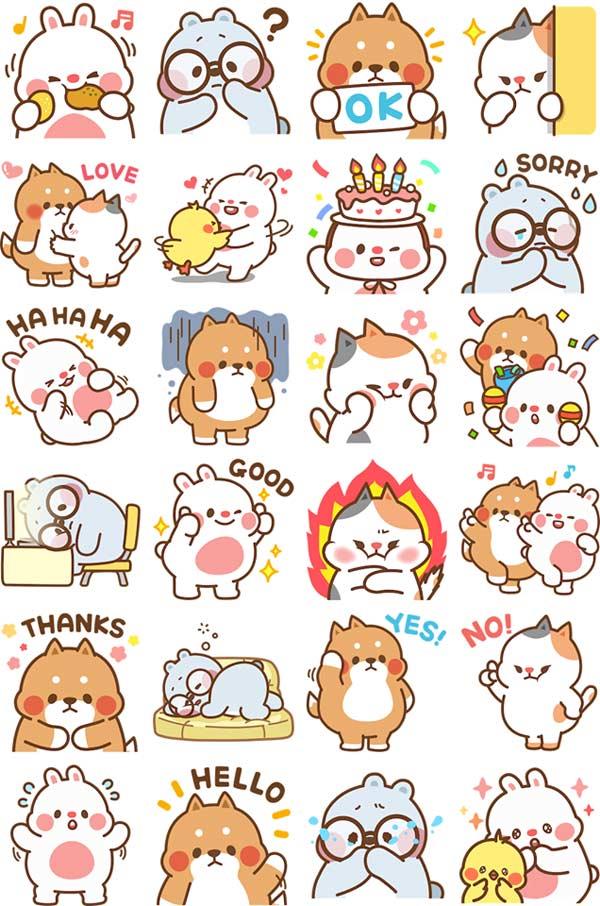 Collection of 10 most adorable Facebook Sticker