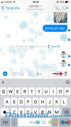 Comment créer un effet de neige sur Facebook Messenger