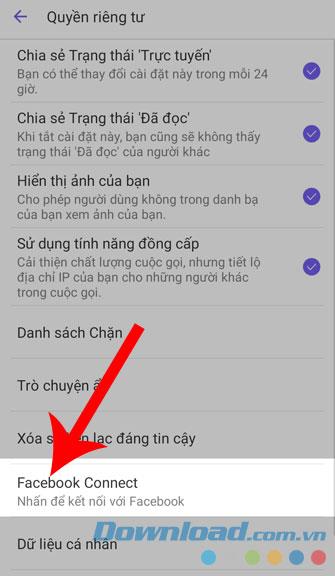 Comment lier votre compte Facebook à Viber sur votre téléphone