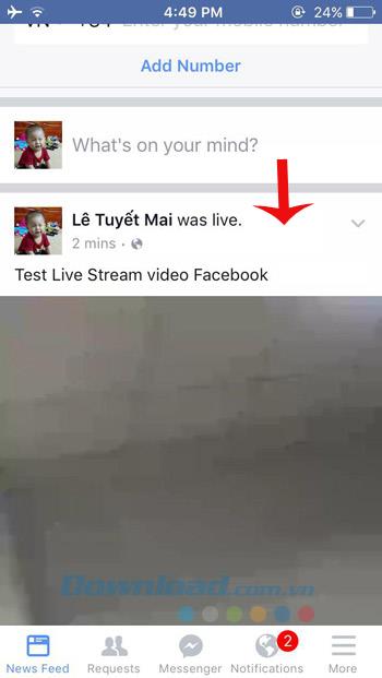 How to stream videos directly on Facebook phone