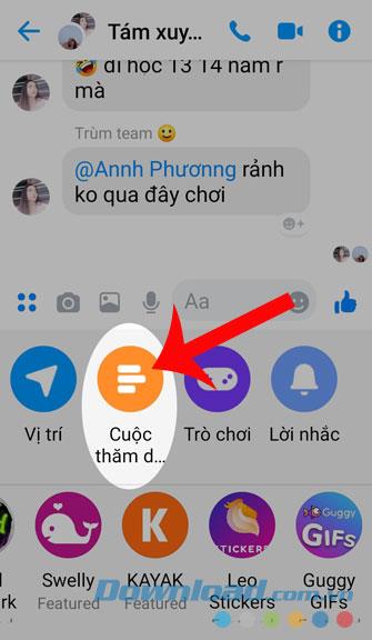 Instructions pour créer des sondages sur Facebook Messenger