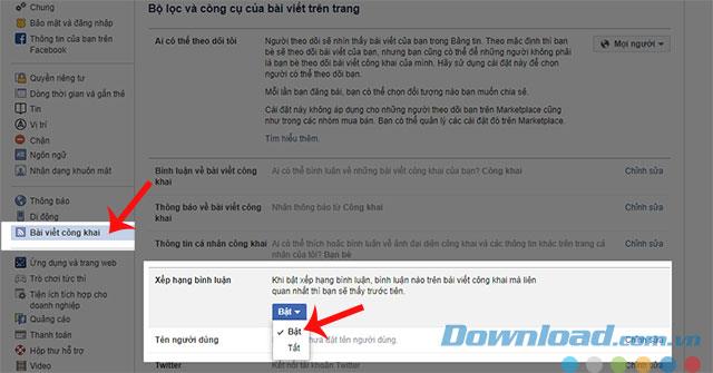Instructions to enable the Facebook Commenting feature