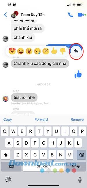 How to reply to specific messages on Facebook Messenger