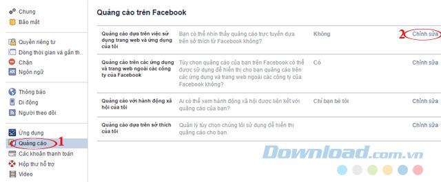 So deaktivieren Sie die Facebook-Werbefunktion