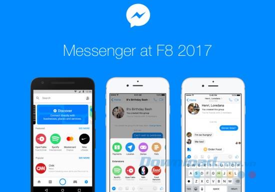 Nouvelles fonctionnalités sur Facebook Messenger 2.0