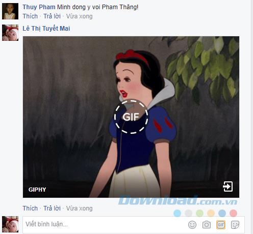 Comment commenter avec des images GIF sur Facebook
