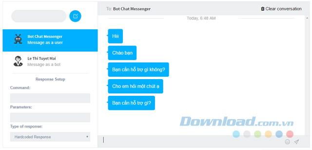 Créez Chat Bot pour répondre automatiquement aux messages sur la Fanpage Facebook