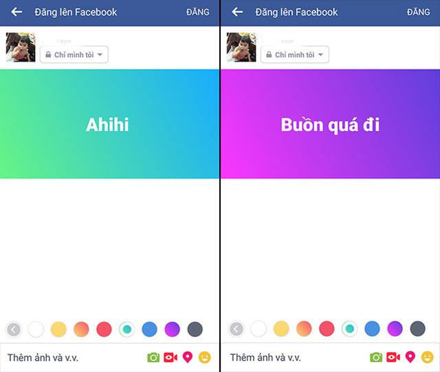 Comment publier le statut Facebook avec un fond coloré