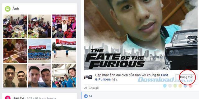 Comment remplacer Avatar Facebook par le film Fast & Furious 8