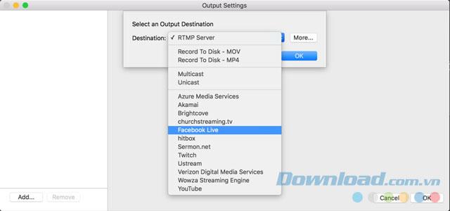 How to stream Facebook videos on computer with Wirecast