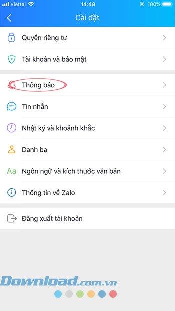 How to turn off notifications Zalo on computers and mobile