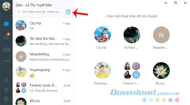 How to create a Zalo chat group on the computer