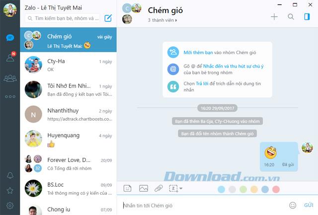 How to create a Zalo chat group on the computer