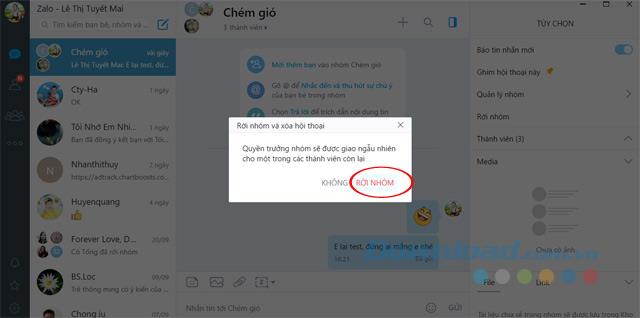 How to create a Zalo chat group on the computer