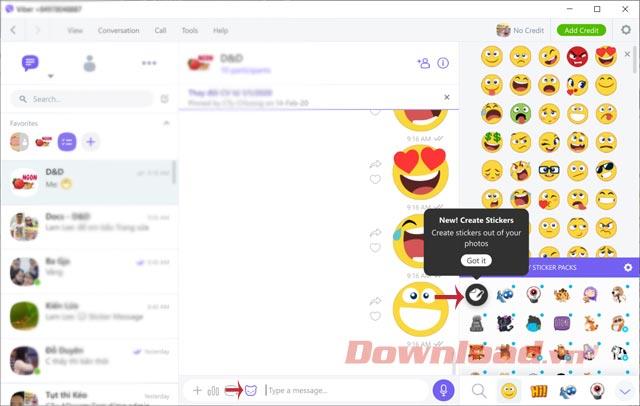 Viber PCと電話でステッカーパッケージを作成する方法