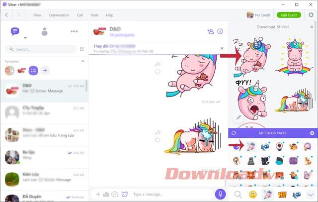 Viber PCと電話でステッカーパッケージを作成する方法